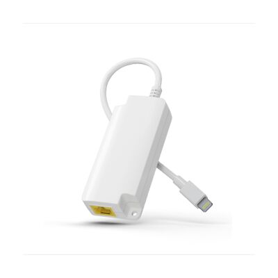 Lightning to Ethernet Adapter Supports All iOS, PoE to Lightning