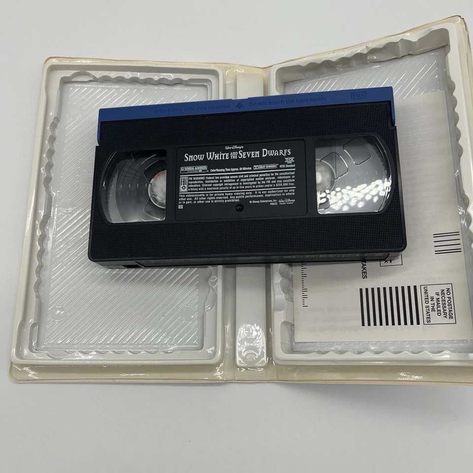 Snow White and the Seven Dwarfs (VHS, 2001) Platinum Edition – Preowned - Image 4 of 4