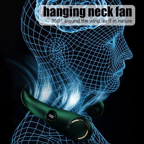 6000mAh Tragbar Nackenventilator 360° Hals Ventilator USB Fan Halsventilator DHL - Bild 13 von 19