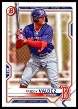 2021 BOWMAN DRAFT #BD96 FREDDY VALDEZ BOSTON RED SOX