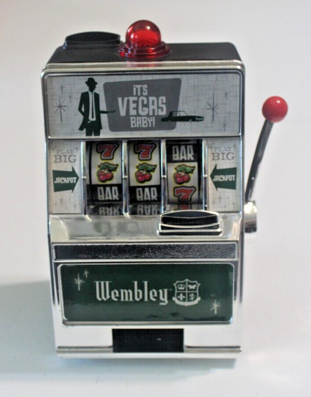 Wembley Mini Slot Machine / Savings Bank  IT'S VEGAS BABY!