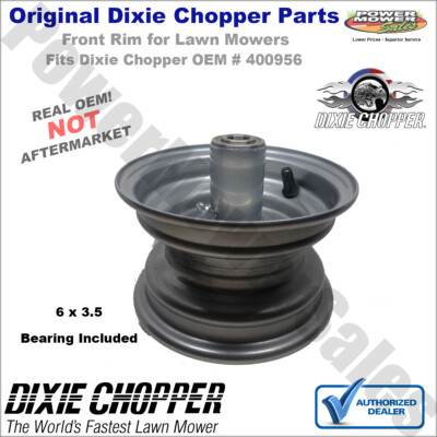 ヒロ　3/5 Dixie Chopper Front Wheel Rim (6x3.5, No Offset) for Lawn Mowers