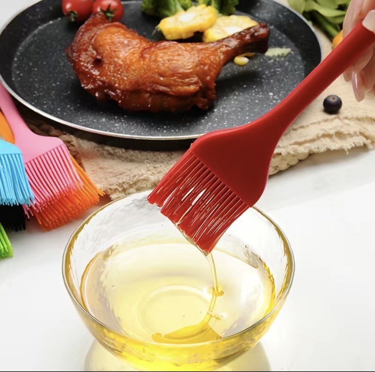 Pastry brush egg wash milk baking utensils silicone cookware cooking