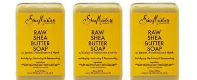 BL Shea Moisture Soap 8 oz Bar Raw Shea Butter - **THREE PACK**