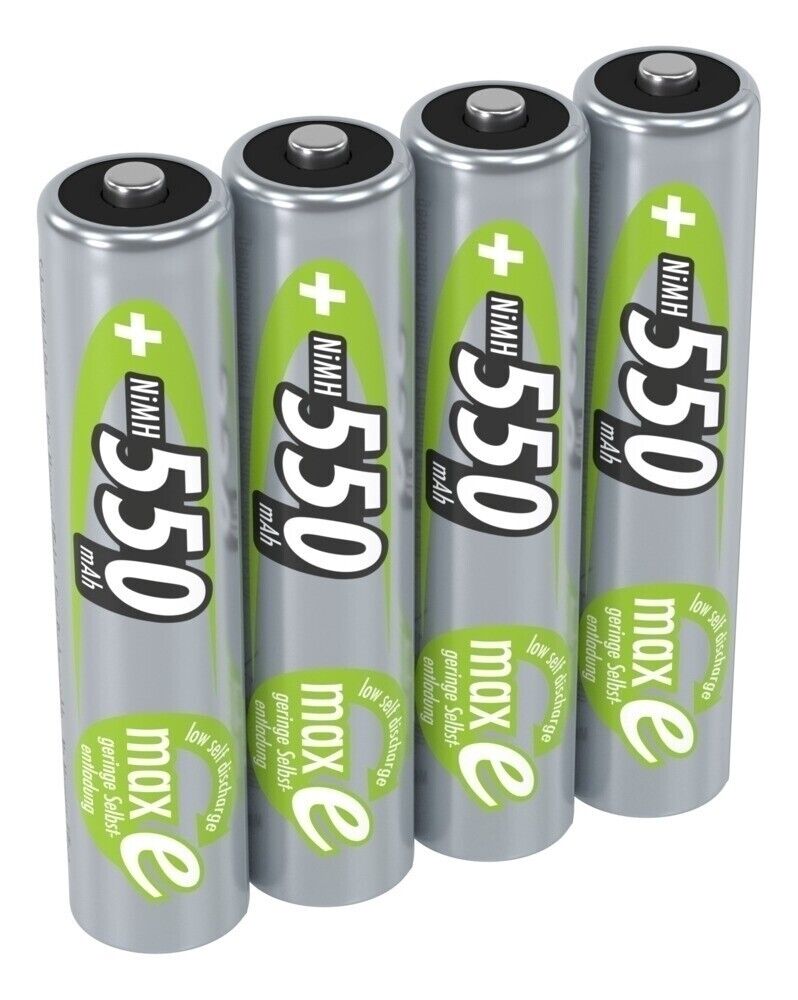 Thumbnail - 4er Ansmann Nimh Hochleistungsakku Batterie Micro Aaa 1,2v 550mah Maxe