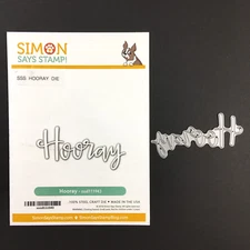 Simon Says Stamp Hooray Craft Die Word Phrase Card Making Scrapbooking