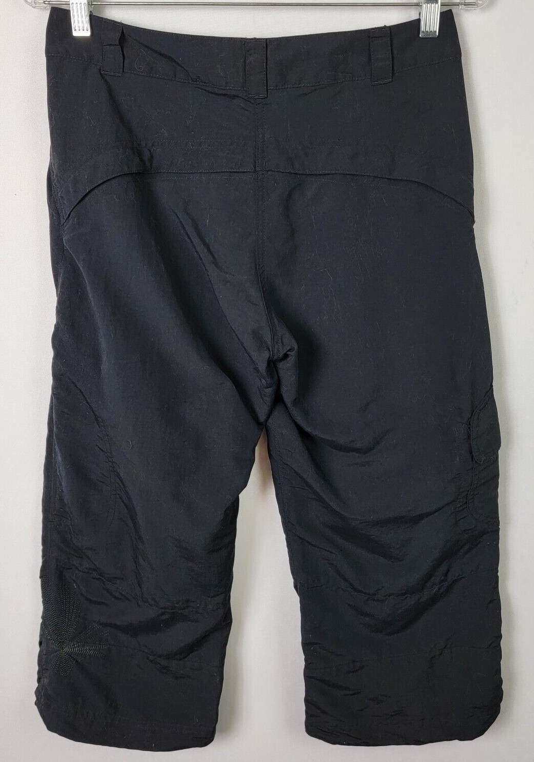 Salomon Capri Pantaloni Donna 6 Neri Alza Media Cargo Tasca Elasticizzato Nylon