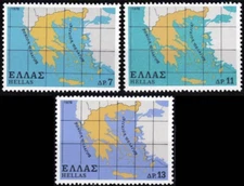 Greece #Mi1344-Mi1346 MNH 1978 The Greek State [1285-1287]