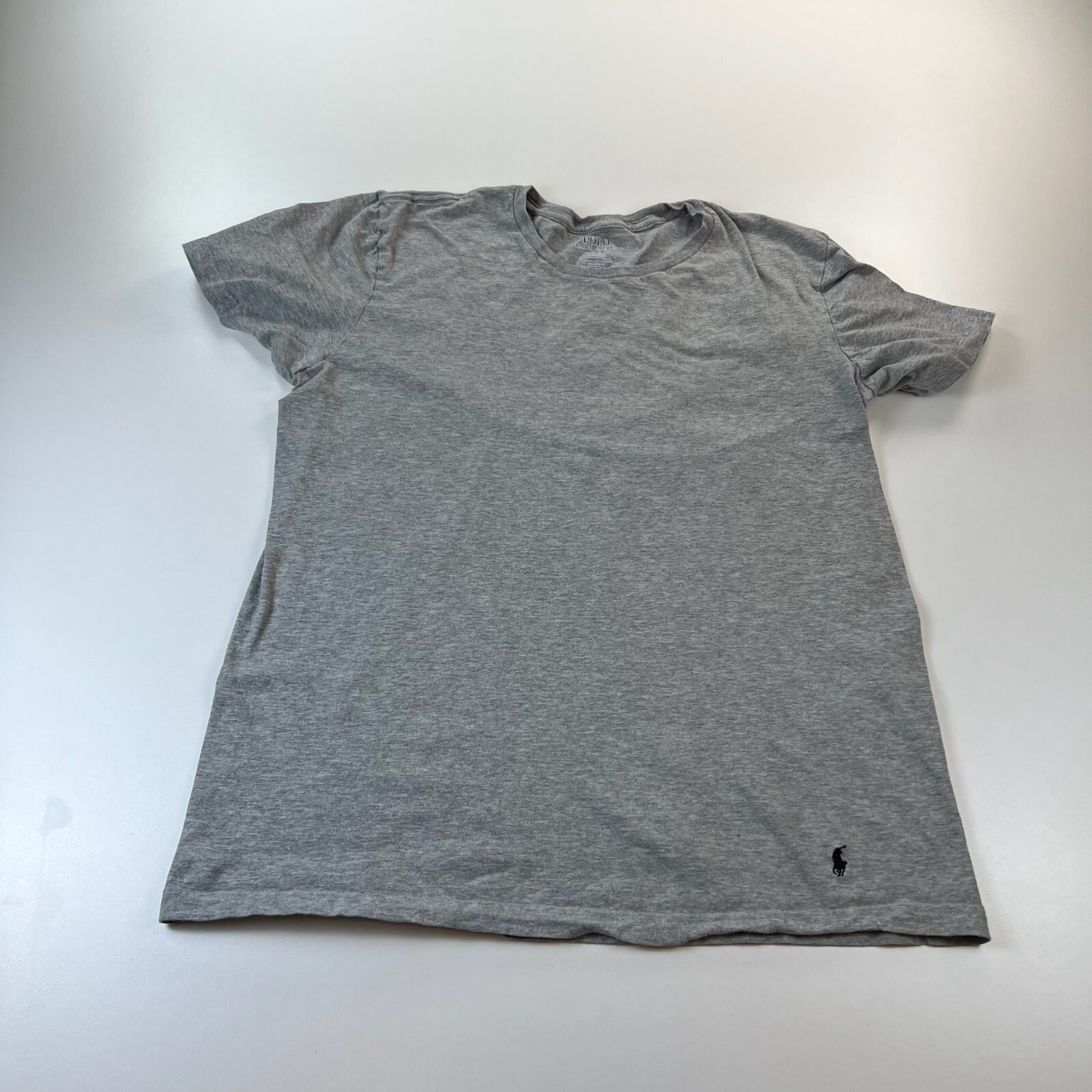 Polo Ralph Lauren camicia uomo grigio medio girocollo vestibilità classica pony preppy