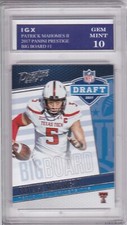 PATRICK MAHOMES II ROOKIE CARD 2017 Panini NFL DRAFT $$ RC Football GEM MINT 10!