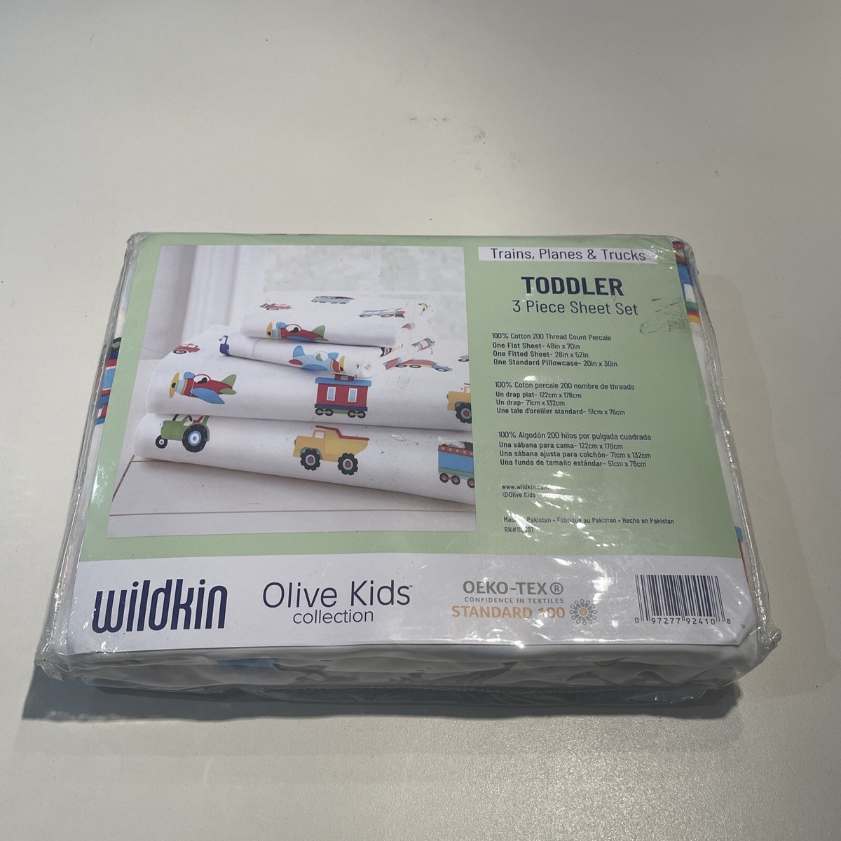 Olive Kids Toddler Sheet Set Trains Planes Trucks Tractors Buses