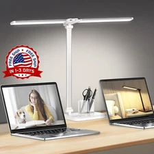 Lampara De Escritorio Luz LED Lectura Lámpara Mesa para Oficina y Casa Hogar NEW
