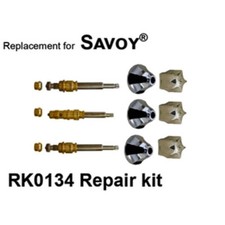 Savoy RK0134 3 Valve Rebuild Kit Chrome Plated