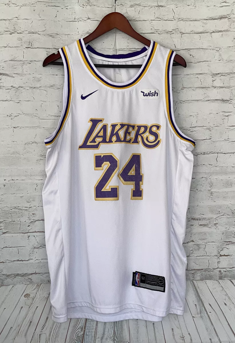 Men's Los Angeles Lakers Kobe Bryant #24 White Swingman Jersey -  Association Edition