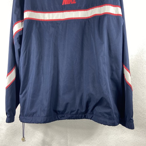 Vintage Nike Jacket Men’s XL Blue Red Silver Tag Windbreaker Swoosh Check - Picture 6 of 13