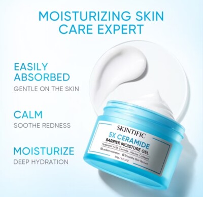 SKINTIFIC 5X Ceramide moisturiser Skin Barrier Repair Moisturizer 30g