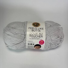 Lion Brand Feels Like Butta Yarn Pale Grey 149 Lot 347 9.7 oz Medium 4