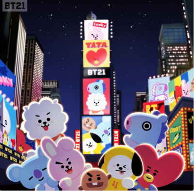 NIP BTS BT21 x Line Friends 12cm MANG JHope Bag Charm Plush