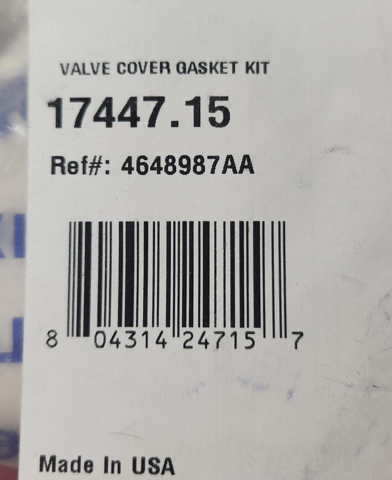 Omix-Ada 17447.15 Valve cover Gasket for 07-11 Jeep Wrangler JK 3.8L Foto 2 de 2