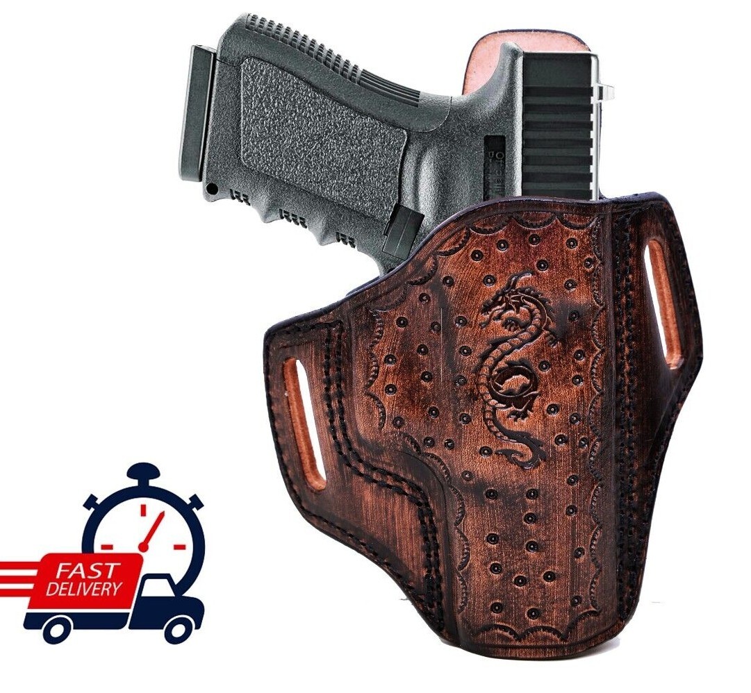 Handmade Leather Holster Fits Beretta 92FS, F92, 92X, 92G, 96, M9, Px4, Mod 70