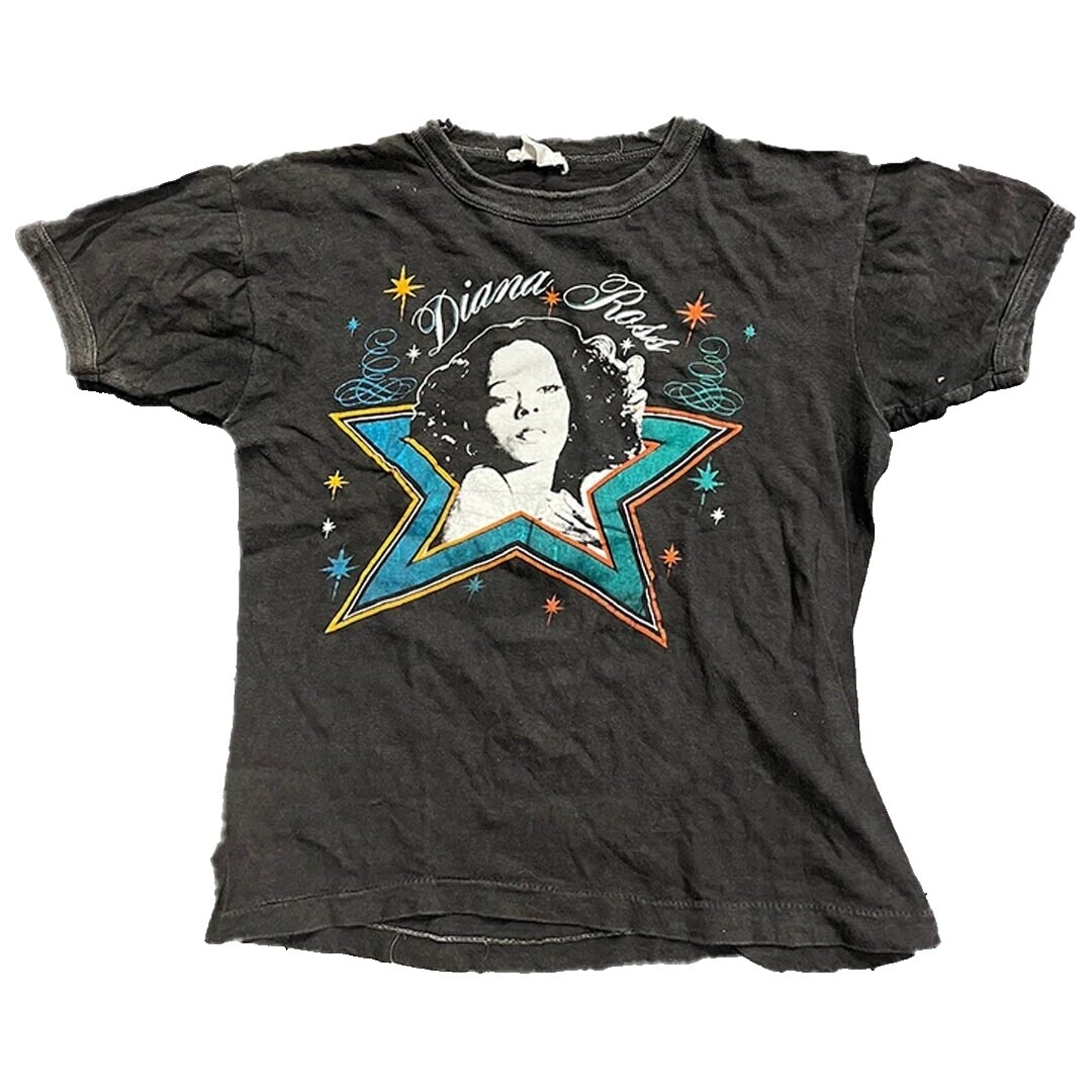 Cotton Blend Black Original Vintage Tops for Women