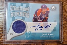 2005-06 Sp Game Used Significant Numbers Auto Jersey Jari Kurri 16/17 
