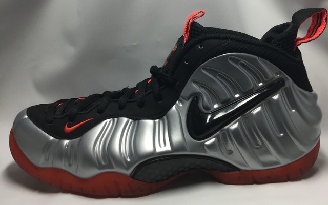 CLEAN NIKE AIR FOAMPOSITE PRO BRIGHT CRIMSON SIZE 8 silver orange 624041-016 | eBay