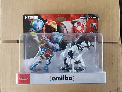 Nintendo amiibo Metroid Dread Samus  E.M.M.I. Figures 2 Pack Set Free Shipping