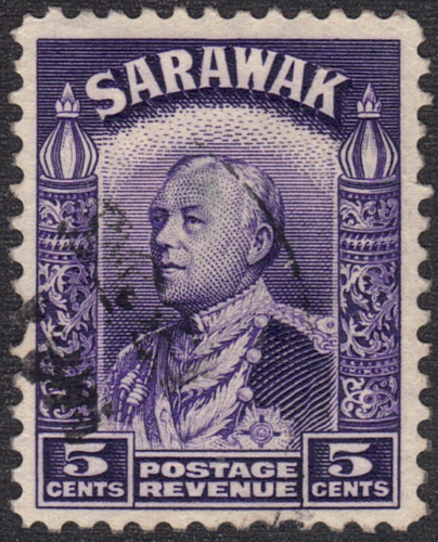1934-41 Sarawak - SC# 115 - Sir Charles Vyner Brooke - Thin - Used - Picture 1 of 2