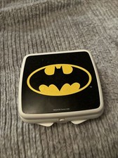 Fiambrera vintage Tupperware Batman Sandwich Keeper cuadrada con bisagras bloqueo