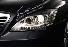 Sports Mind Mercedes Benz Vinyl Decal Racing Hood Sticker Emblem Logo Silver