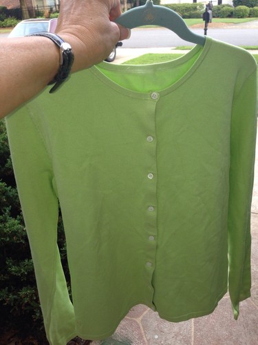 LILLY PULITZER LIME GREEN Cardigan 