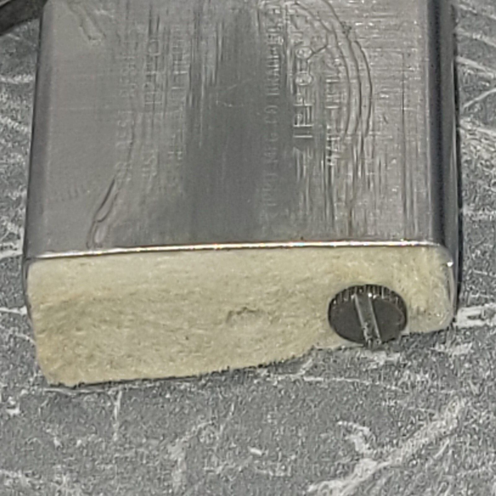 Vintage Saigon Argent Flip Top Silver Tone Pocket Lighter Embossed