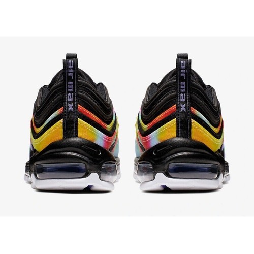 US 11 Nike Ck0841-001 Airmax97 Airmax 97 Black/Rainbow Size F126 - Picture 3 of 12