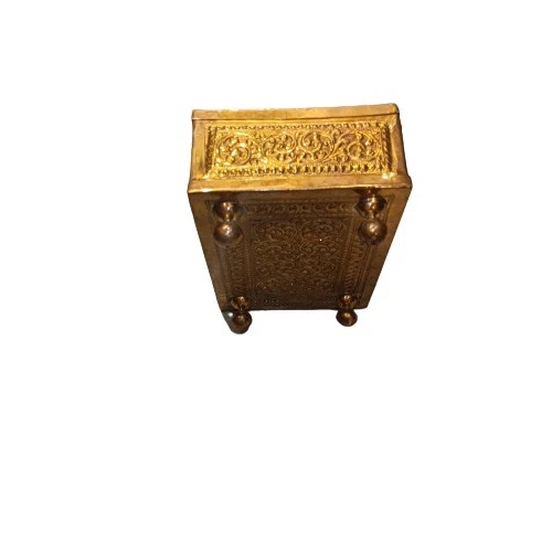 Home Deco Brass Storage Jewellery Box Small Traditional Hand Made Sri Lanka NEW - Image 4 of 4