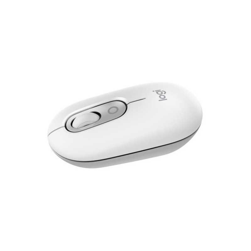 Souris sans fil Logitech Pop Mouse blanc cassé idéale pour le télétravail