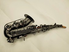 Hot Selling Curved Soprano Saxophone B Flat Matt Black Plated Musical instrument