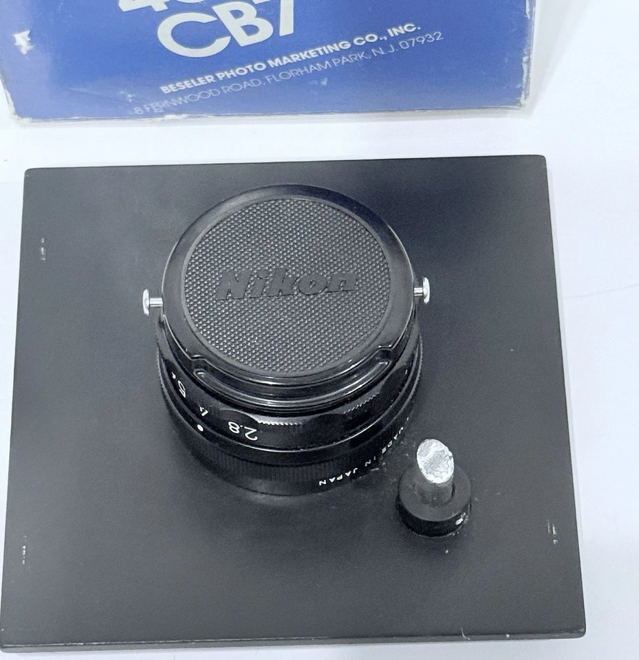 Placa de lente BESELER 8029 para luz piloto 23C 45M CB7 y lente Nikon El Nikkor 50MM Foto 2 de 4