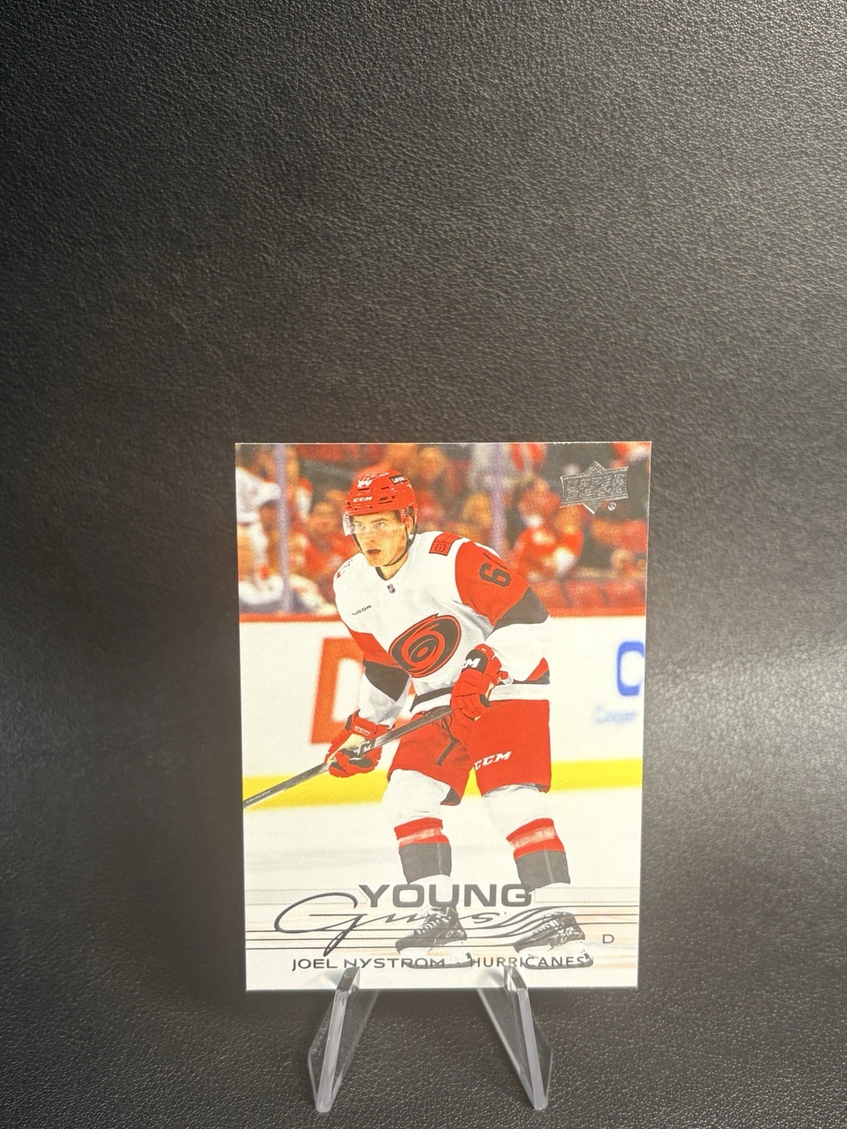 Joel Nystrom 2025-26 Upper Deck Series 2 Young Guns CLEAR CUT #482 RC Hurricanes