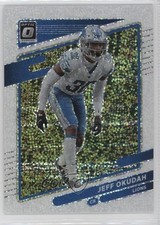 2021 Panini Donruss Optic White Sparkle Prizm Jeff Okudah #86 00rs