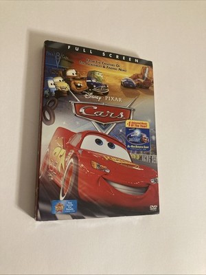 Cars DVD Full Screen Owen Wilson 2006 Animated Movie Disney Pixar (NEW/SEALED)