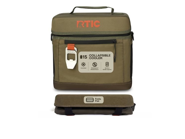 RTIC Outdoors Everyday Cooler Olive 15 Cans Soft Insulated Personal cooler