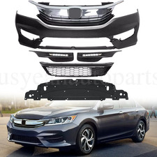 Front Bumper Fog Lights Grille Grill Engine Cover For 2016-2017 Honda Accord Front Bumper Fog Lights Grille Grill Engine Cover For 2016-2017 Honda Accord