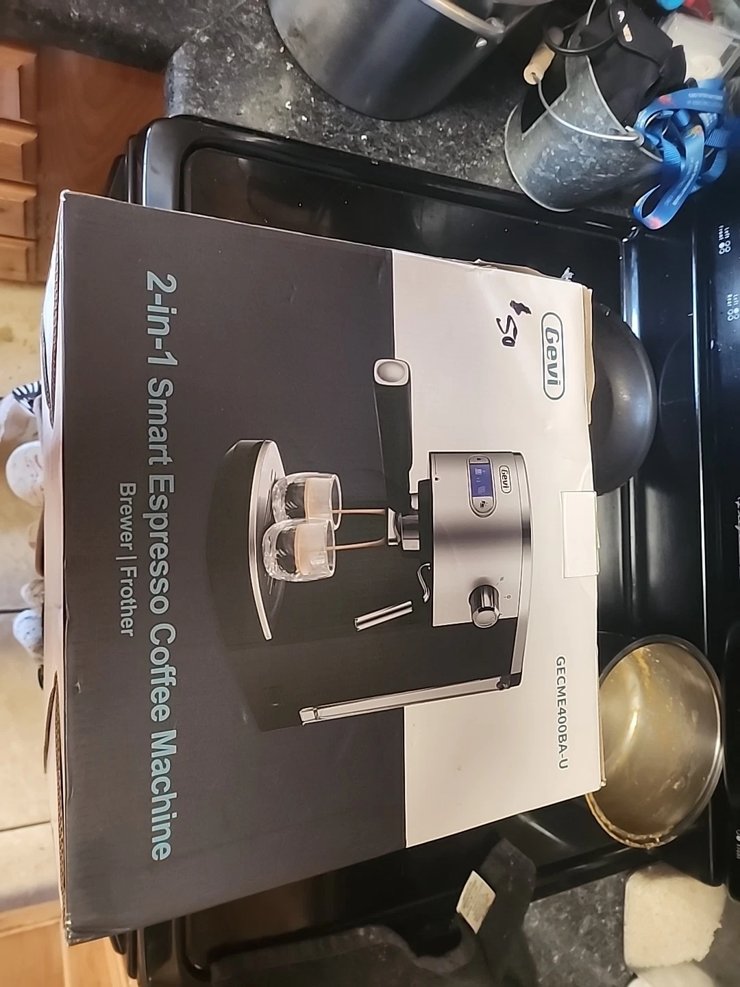 Gevi 2-in-1 Espresso Coffee Machine Brewer and Frother