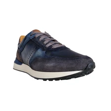 Magnanni Sona II Leather/Suede Sneakers in Navy Blue Men's Size 42 EU 9 US