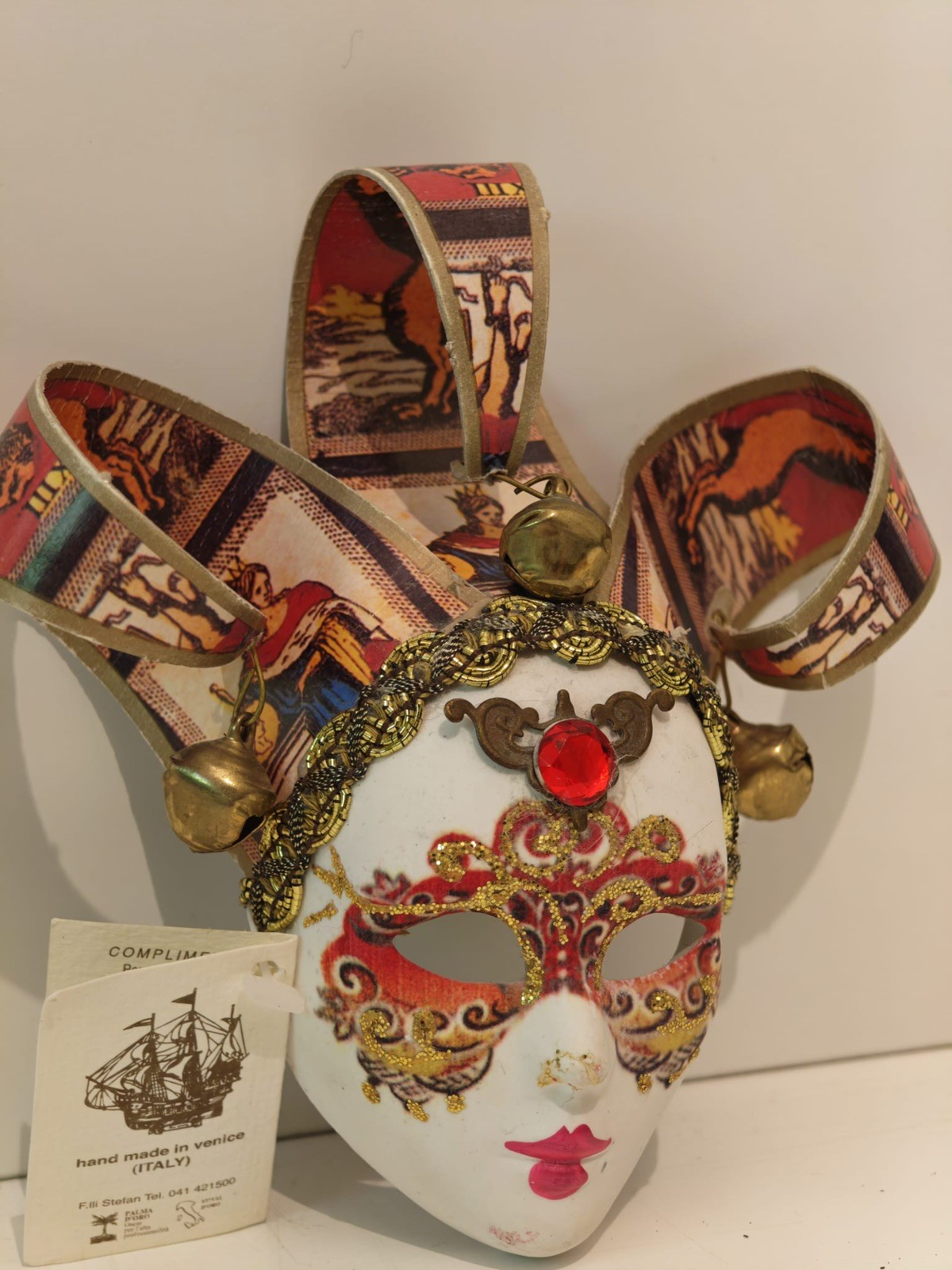 MASCARADA VENECIANA ROJA JOLLY SAN MARCO CARNAVAL