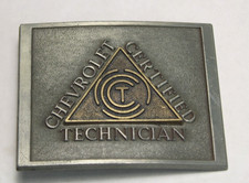 1960's era CHEVROLET CERTIFIED TECHNICIAN Old Chevy Employee Belt Buckle