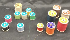 Vtg Star Thread - All Wood Spool - Qty 14
