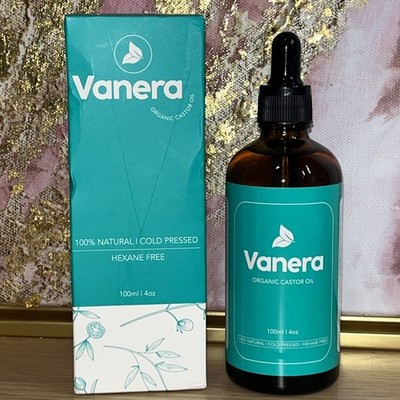 Vanera Organic Castor Oil 4oz Expires 2028
