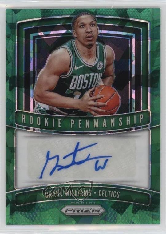 2019-20 Panini Prizm Rookie Penmanship Green Ice 2/16 Grant Williams Auto RC gx8